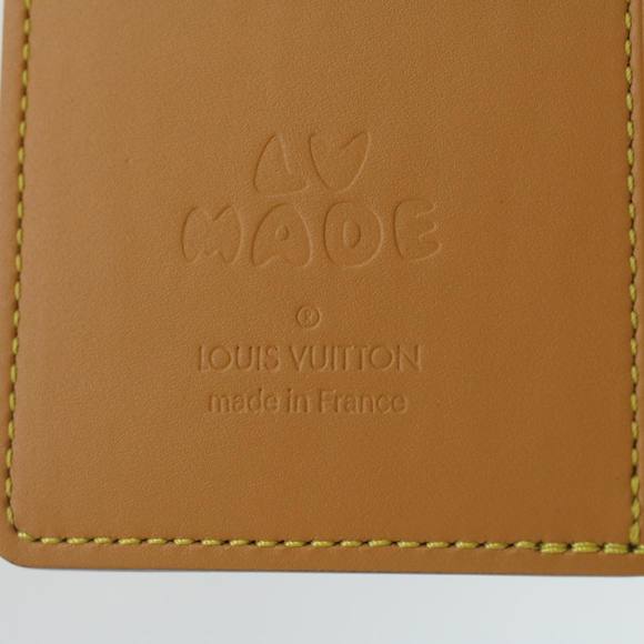 LOUIS VUITTON Stripe NIGO Quverture Carnet Cover Brown Black GI0720 Auth 38082A - Picture 8 of 16